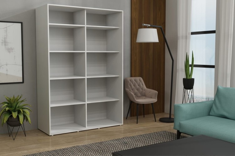 Szafa Iga 242 cm – wnętrze z samymi półkami, drzwi przesuwne.jpg